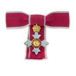 CBE mini medal, bow